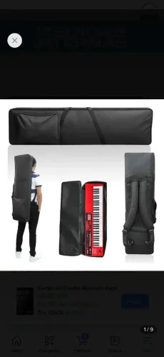 Capa Bag Acolchoada Super Luxo Teclado Musical