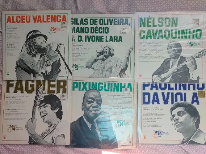 6 LPs História da MPB em perfeito estado