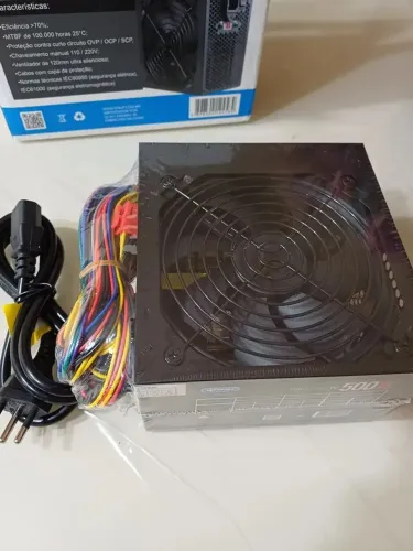 Fonte 500w lacrada garantia 3 meses
