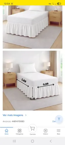 Saia cama box solteiro