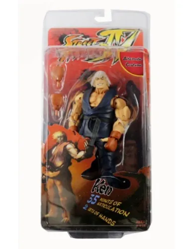 Street Fighter Capcom - Boneco Ken Roupa Aletrnativa - Neca 18cm