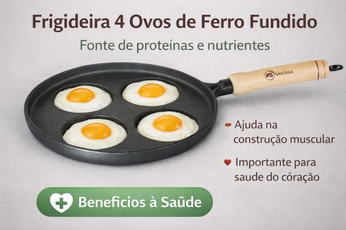 Frigideira 4 avós ferro fundido 