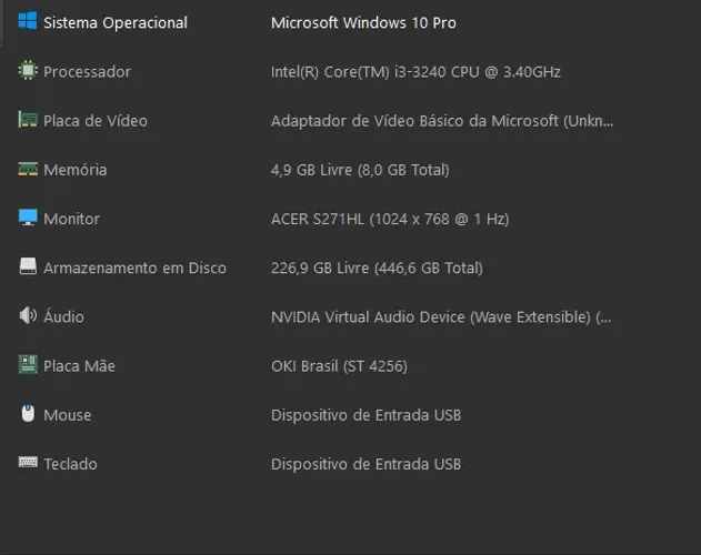 peças de computador