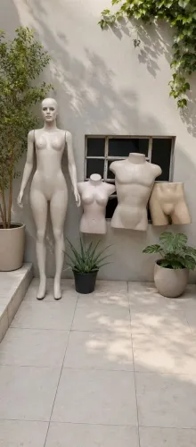 Lote com 4 manequins para Loja