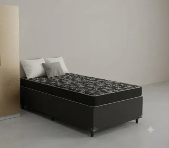 Conjunto Base com Colchão Espuma D20 De Solteiro - Novo!