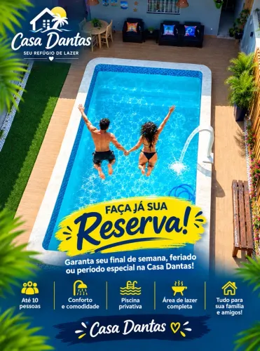 ? Reservas: * Casa Dantas: seu descanso pertinho da praia! ?