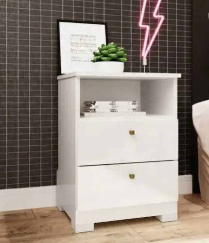 Oferta Criado Mudo Irlanda Branco NOVO! (Frete Grátis)