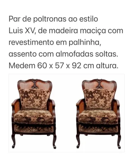 Poltronas Luis XV