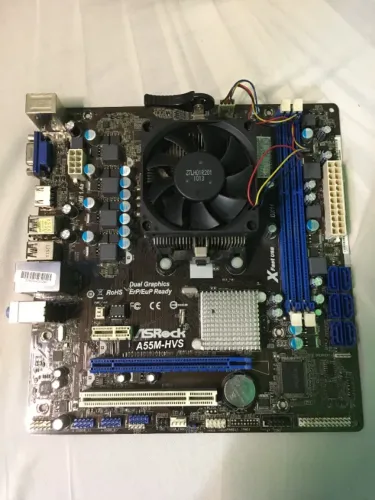Processador AMD A4-3300 + Placa Mãe ASRock A55M-HVS