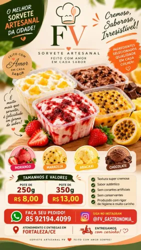 Gastronomia /sorvetes artesanais
