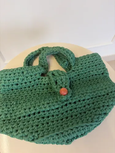 bolsa de mão crochê 