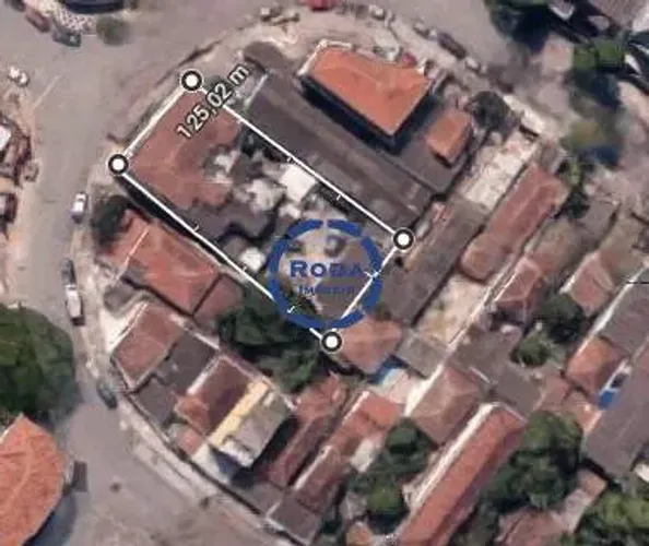 Terreno Comercial e Residencial à Venda no Estuário em Santos 866 m² de Terreno, 4 Lojas
