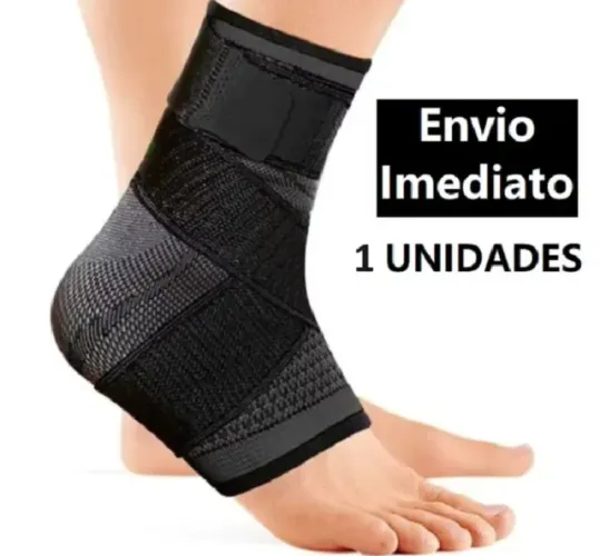 Promoção Tornozeleira de compreensão articulada cinza mais brinde