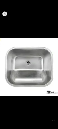 Kit Tanque Inox Monobloco 30L com Torneira Metal Escovada