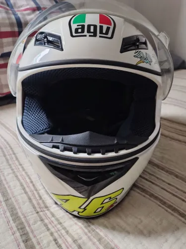 capacete agv white zoo Tam 60