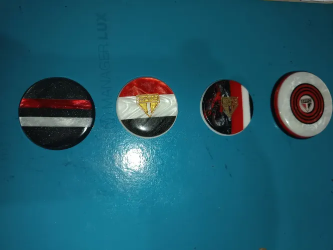 4 botões , tricolor paulista