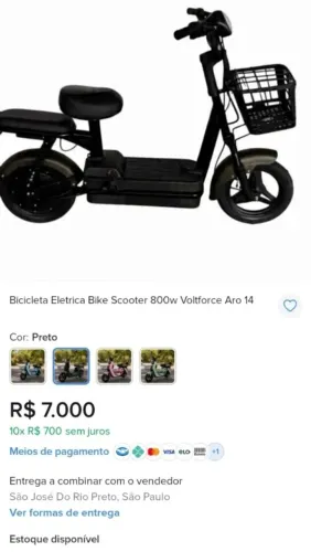 VENDO MOTO ELÉTRICA , SCOOTER NOVA