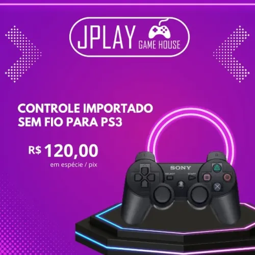 Controle PS3 primeira linha
