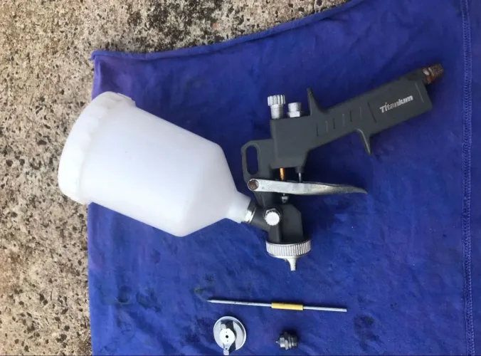 Pistola de ar direto titanium