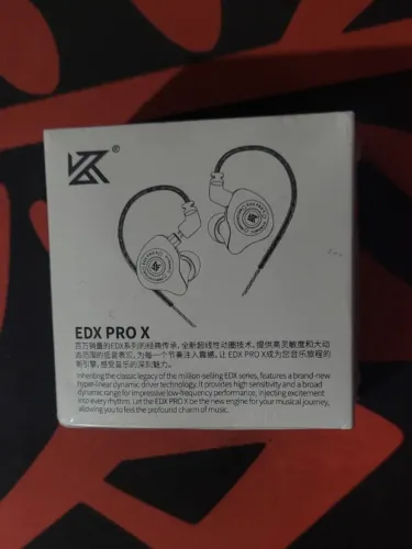Fone KZ EDX PRO X - Versão Sem Microfone - Preto - (Lacrado)
