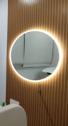 Espelho redondo de led 90x90