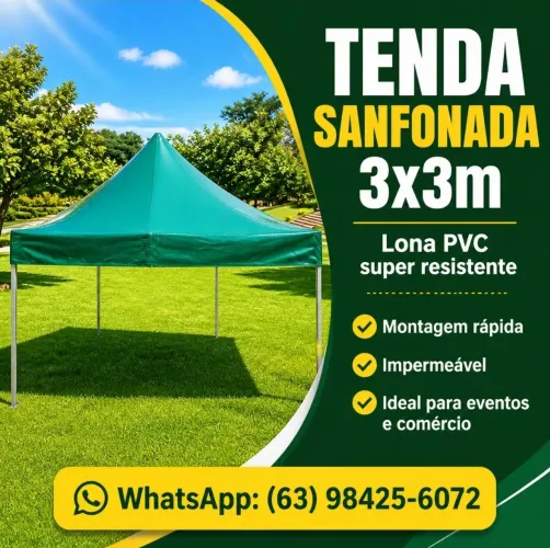 Tenda Sanfonada Novas, Diversas Cores !