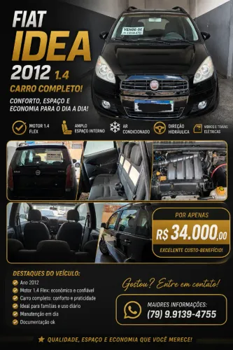 Fiat Idea Attractive 1.4 Fire Flex 8V 5P 2012