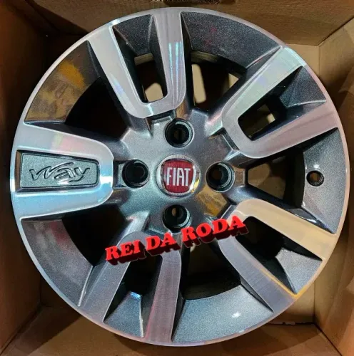 Jogo de Rodas ARO14 - Uno Way - Originais Fiat