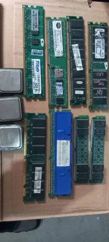 Lote de memória, simm edo 2x 8mb, pc333 etc