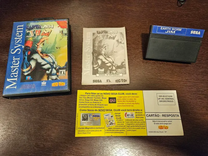 EarthWorm Jim Master System CiB