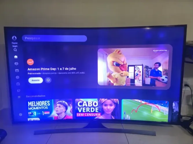 Smart TV Samsung Tela Curvada 65'' (Usada)