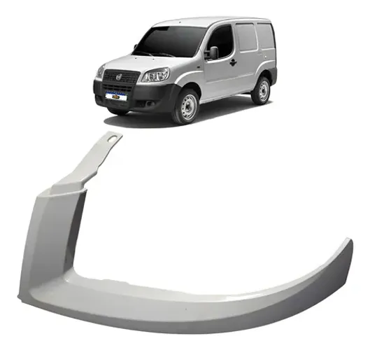 Moldura Friso Do Farol Esquerdo Fiat Doblo 2009 A 2021 Cinza
