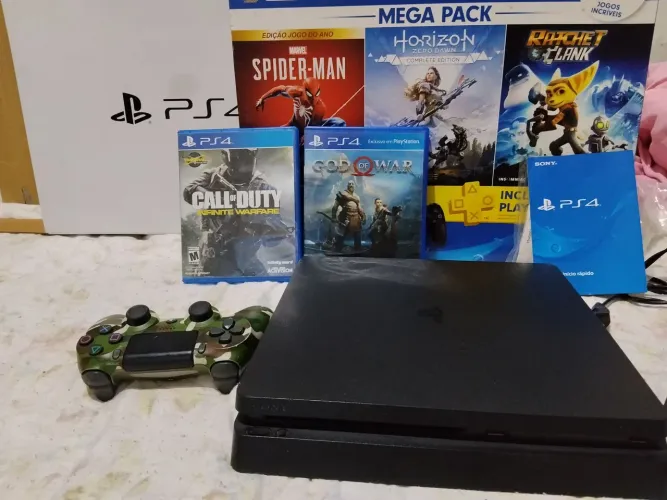 PS4 slim na Caixa 1 terabite de memória Barato demais