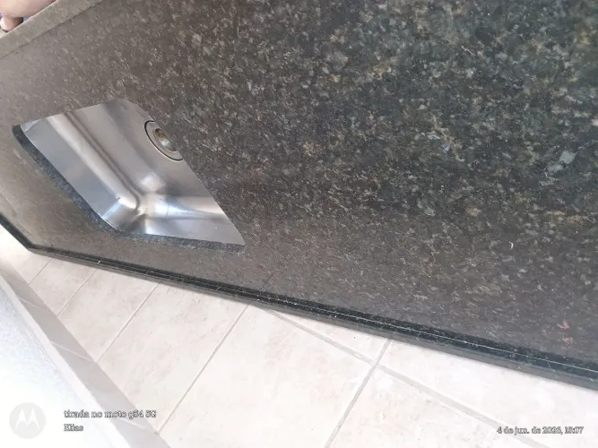 VENDO PIA DA GRANITO VERDE UBATUBA DE 2MT CUBA DE INOX