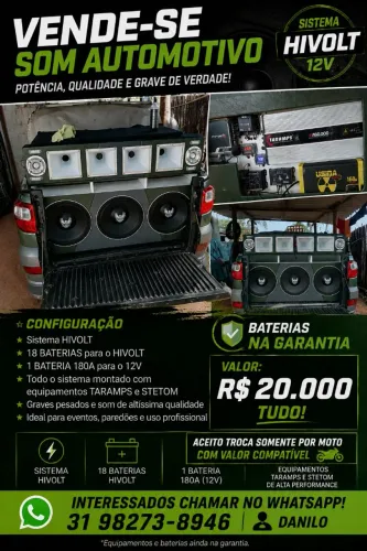 Vende se som automotivo completo hivolt..TD novo na garantia ainda