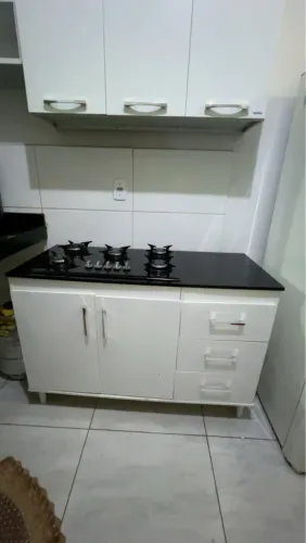 FOGÃO COOKTOP + BANCADA 2 portas 3 gavetas .