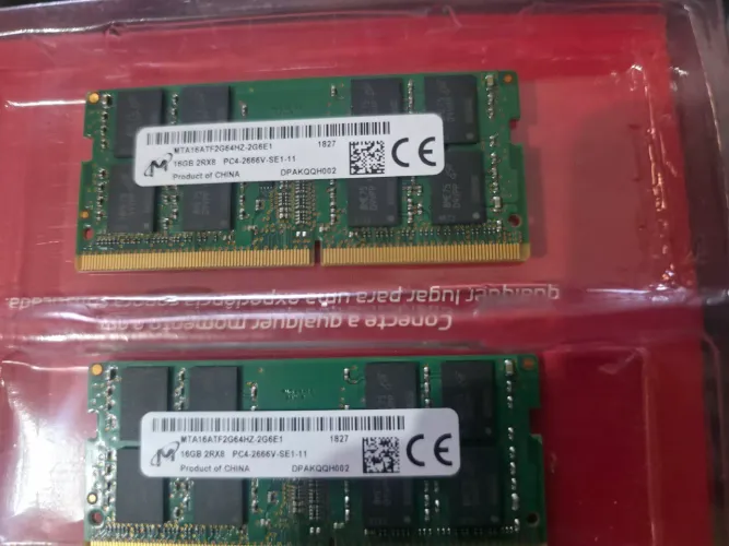 Memoria ram 32gb micron ddr4 pra notebook