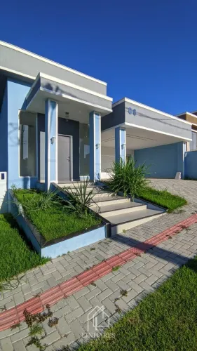 Sofisticação em condomínio fechado.