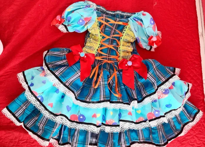 VESTIDO FESTA JUNINA QUADRILHA INFANTIL