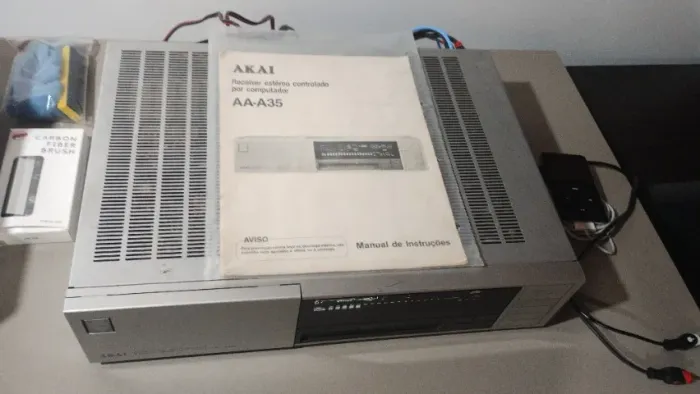 Akai conjunto : Receiver AA35 e caixas SWA3