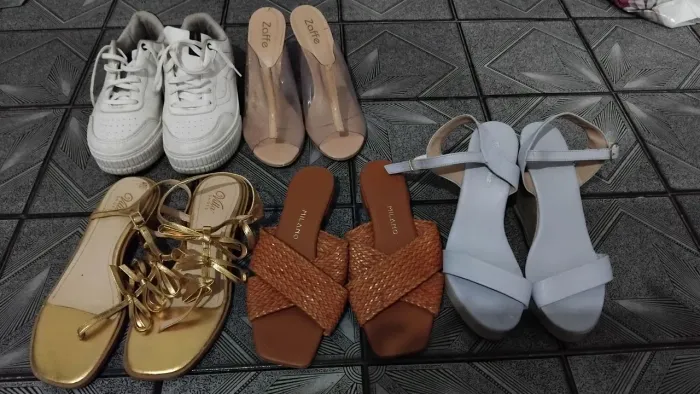 KIT 5 PARES DE CALÇADOS FEMININOS - ÓTIMO ESTADO - VÁRIOS MODELOS