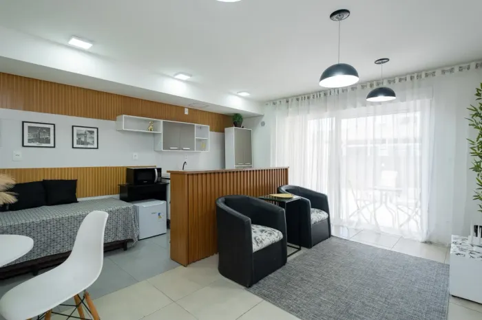Apartamento Mobiliado de 1 Dormitório para Aluguel no Areal em Pelotas RS com Conforto, Pr
