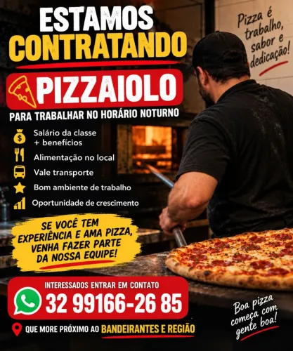 VAGA PARA PIZZAIOLO