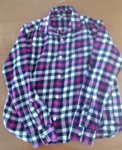 Blusa infantil xadrez