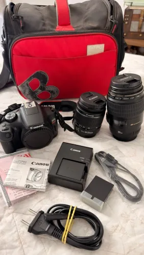 KIT CÂMERA CANON EOS REBEL T6 COMPLETO