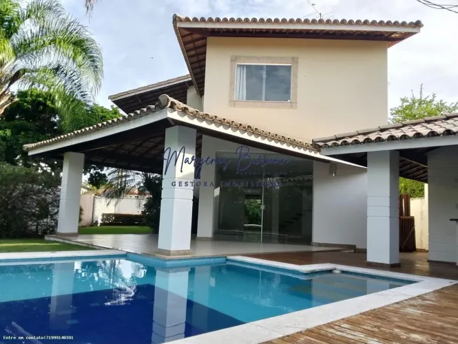 Casa em Condomínio para Locação em Camaçari, Busca Vida (Abrantes), 3 dormitórios, 3 suíte