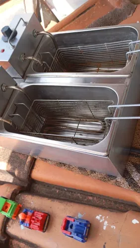 Fritadeira elétrica de 8 litros, 110 v