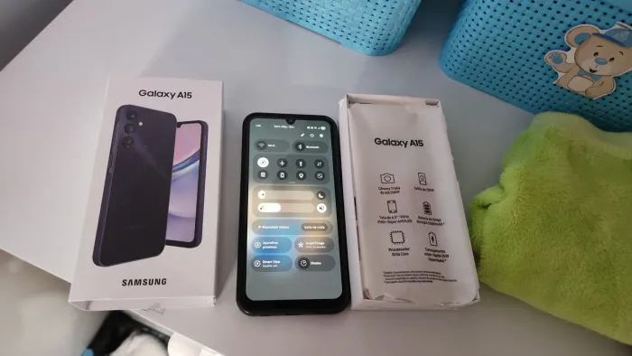 Samsung galaxy a 15 na caixa com nota fiscal