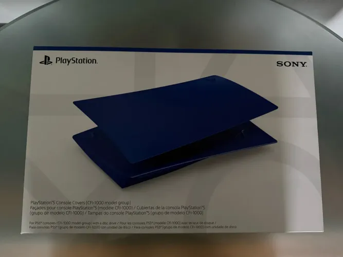 Faceplate tampa playstation 5 fat disco azul