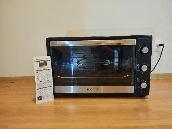 Forno elétrico 66l espeto giratório